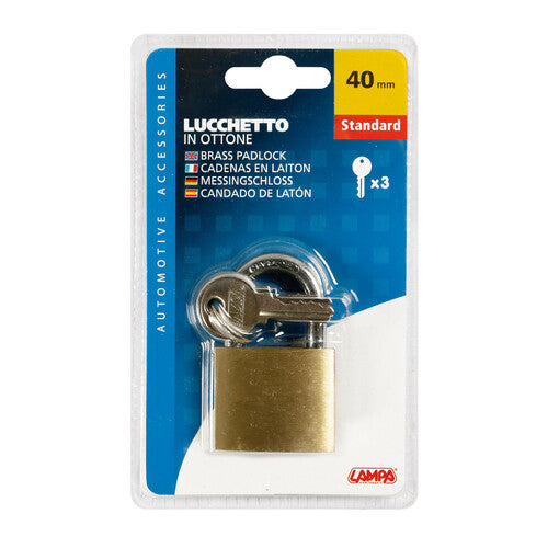 Lampa Standard, lucchetto in ottone - 40 mm