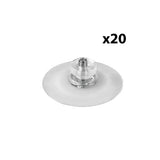 Ventosas multiusos, 20 piezas - 40 mm 65479