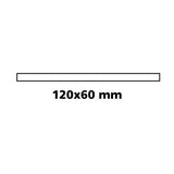 Lampen-Flachrückspiegel - 120x60 mm 65552