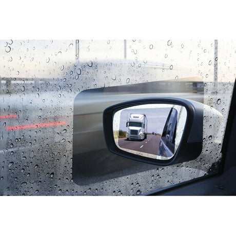 Clear-View, set 4 pellicole adesive con nano-tecnologia idrofobica L 150x100 mm