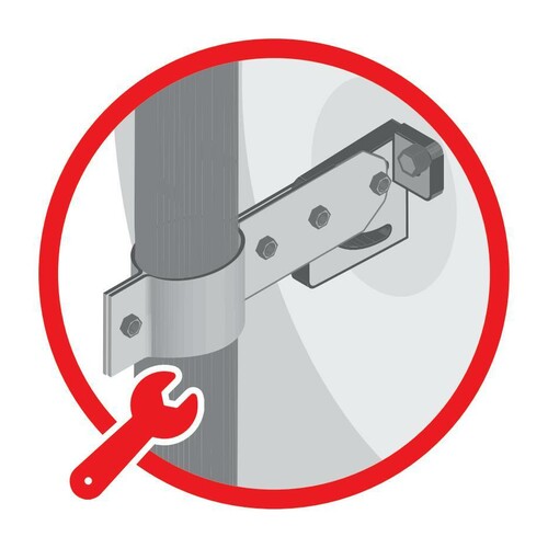 Espejo de tráfico Lampa, espejo de seguridad, gran angular 230 - 60 cm 65584