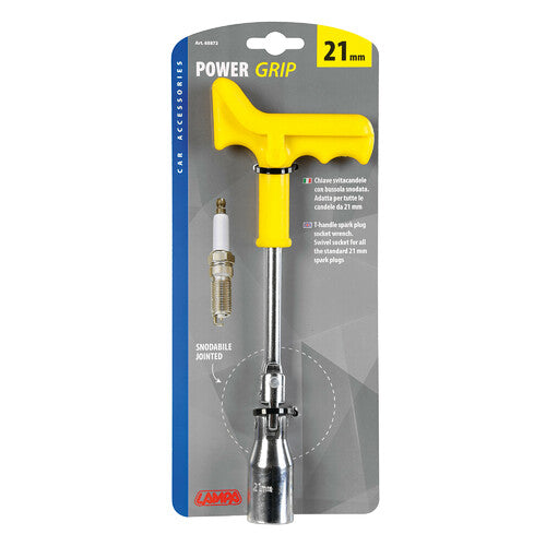 Llave para bujías Lampa Power Grip con dado giratorio - 21 mm 65872