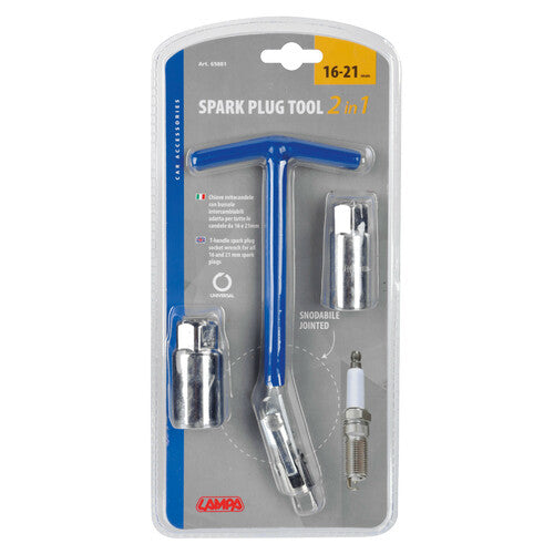 Lampa Swivel Spark Plug Wrench - 16+21 mm