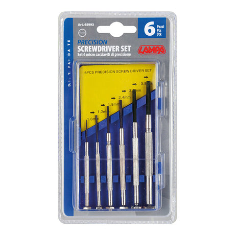 Lamp Set of 6 Micro Slotted Screwdrivers