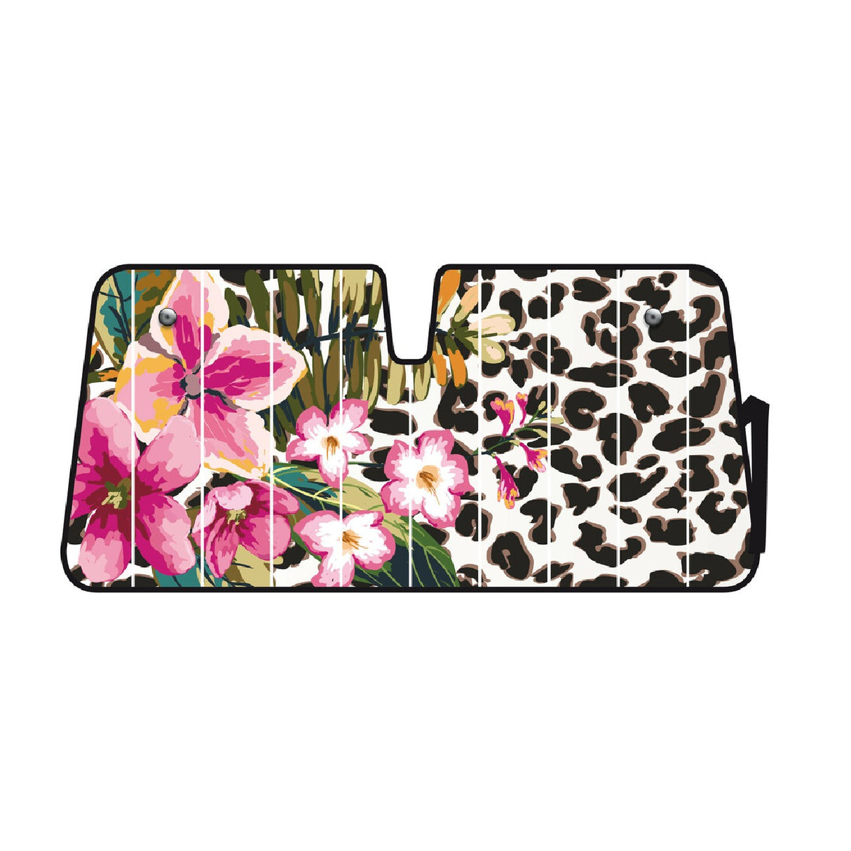 Lampa Scudo termico per parabrezza - 68x147 cm - Flower Leopard