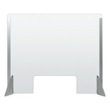 Schutzscheibe mit Schlitz für Theken und Schreibtische 660 x 560 mm
