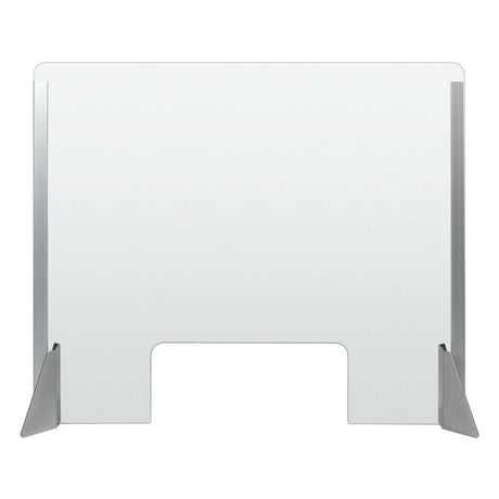 Schutzscheibe mit Schlitz für Theken und Schreibtische 660 x 560 mm
