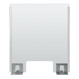 Schutzscheibe mit Schlitz für Theken und Schreibtische 660 x 760 mm