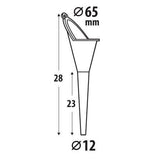 Embudo de punta larga Lampa 67028