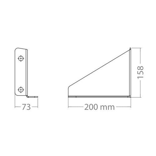 Lampa Set 2 staffe di fissaggio per serbatoio acqua 18 L