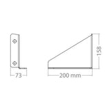 Lampa Set 2 staffe di fissaggio per serbatoio acqua 18 L