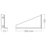 Lampa Set 2 staffe di fissaggio per serbatoio acqua 30 L