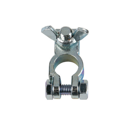 Lámpara de terminal de batería, galvanizada; fijación del cable al terminal con tuerca de mariposa - Polo positivo - Orificio para terminal de cable de 10 mm 69907
