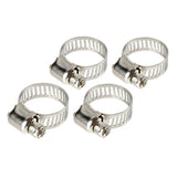 Lampa Fascette stringitubo in acciaio inox set 4 pz  8 mm diametro 13-19 mm 69931