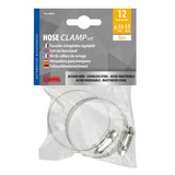 Abrazaderas de manguera de acero inoxidable Lampa (juego de 2 unidades, 12 mm de diámetro, 33-57 mm, 69935)
