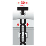 Lampenset mit 4 NBR-Gummi-Zugstangen – 370 x 30 mm