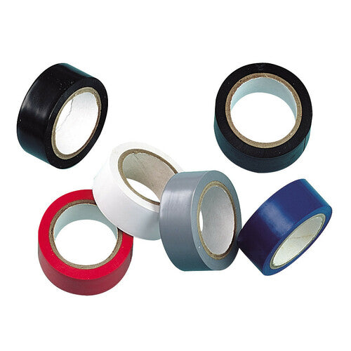 Approved adhesive insulating tapes in plasticized PVC, set of 6