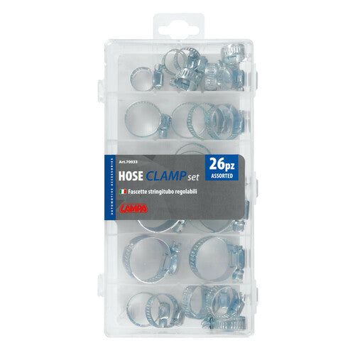 Lampa Stahlschlauchschellen-Set, 26-teilig 70033