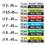 Heat Shrink Tubing, 180-Piece Set