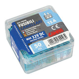 Pack of 50 blade fuses, 12/32V - 15A