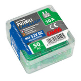 Lampa Confezione 50 fusibili lamellari, 12/32V - 30A