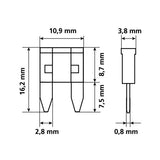 Lampa Set 10 micro-fusibili lamellari assortiti, 12/32V 70085
