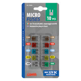 Lampa Set 10 micro-fusibili lamellari assortiti, 12/32V 70085