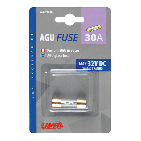 Lampa Fusibile AGU in vetro, 12/32V - 30A