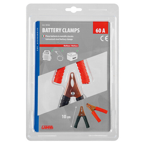 Lampenpaar-Batterieklemmen – 10 cm – 60 A