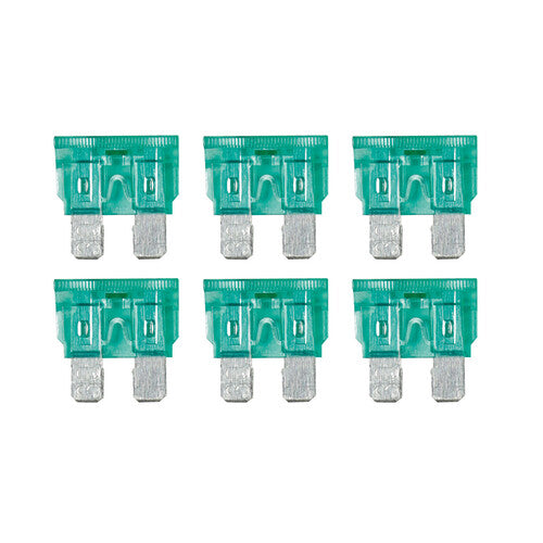 Lámpara LED inteligente, juego de 6 fusibles de cuchilla con indicador LED, 12/32 V - 30 A 70187