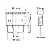 Lampa Smart Led, mix 10 fusibili lamellari con spia a led, 12/32V 70188