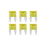 Lampa Smart Led, set 6 micro-fusibili lamellari con spia a led, 12/32V - 20A 70193