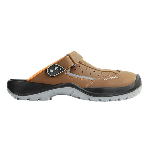 Lampa Lion Brown, safety clogs - EU 38 - UK 5