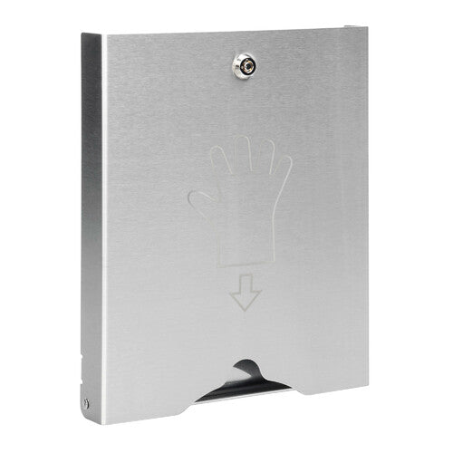 Stainless steel lockable disposable glove dispenser lamp