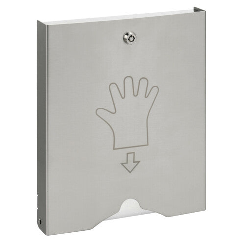 Stainless steel lockable disposable glove dispenser lamp