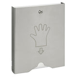 Stainless steel lockable disposable glove dispenser lamp