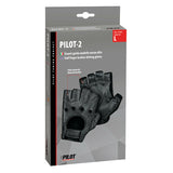 Pilot -2, guantes de conducir de medio dedo - L - Negro
