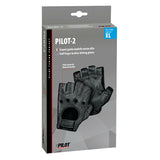 Guantes de conducir Pilot -2, de medio dedo, XL, negros