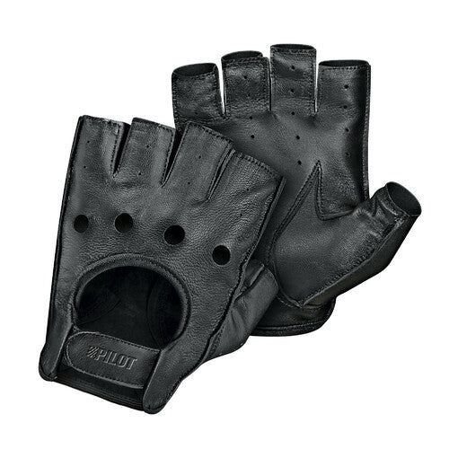 Pilot -2, guanti guida mezze dita - XL - Nero
