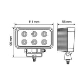 WL-2 Lampe, 6 LED Zusatzleuchte - 10/30V - Weiß 72313