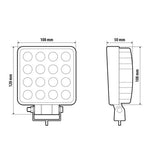 Lámpara WL-31, luz auxiliar de 16 LED - 12/24 V 72355