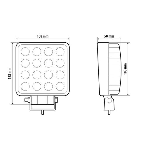 WL-31 Lampe, 16 LED Zusatzleuchte - 12/24V 72355