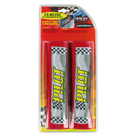 Pilot, pair of seatbelt cushions - Red