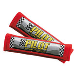 Pilot, pair of seatbelt cushions - Red