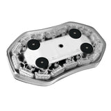 Lámpara intermitente naranja de 64 LED, 10/30 V, base magnética 72969