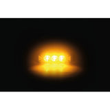 Lampa Luce di segnalazione multifunzione a 3 Led, 9/32V - 80x29 mm - Arancio 72989