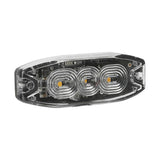 Lampa Luce di segnalazione multifunzione a 3 Led, 9/32V - 80x29 mm - Arancio 72989