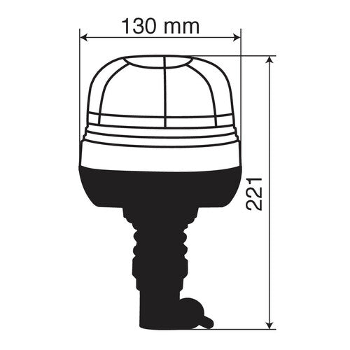 Lampa RL-9, luz de señalización LED, 12/24 V 72993