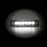 6-LED-Multifunktions-Blitzleuchte, 12/24 V – Weiß 72996