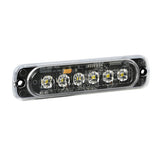 6-LED-Multifunktions-Blitzleuchte, 12/24 V – Weiß 72996